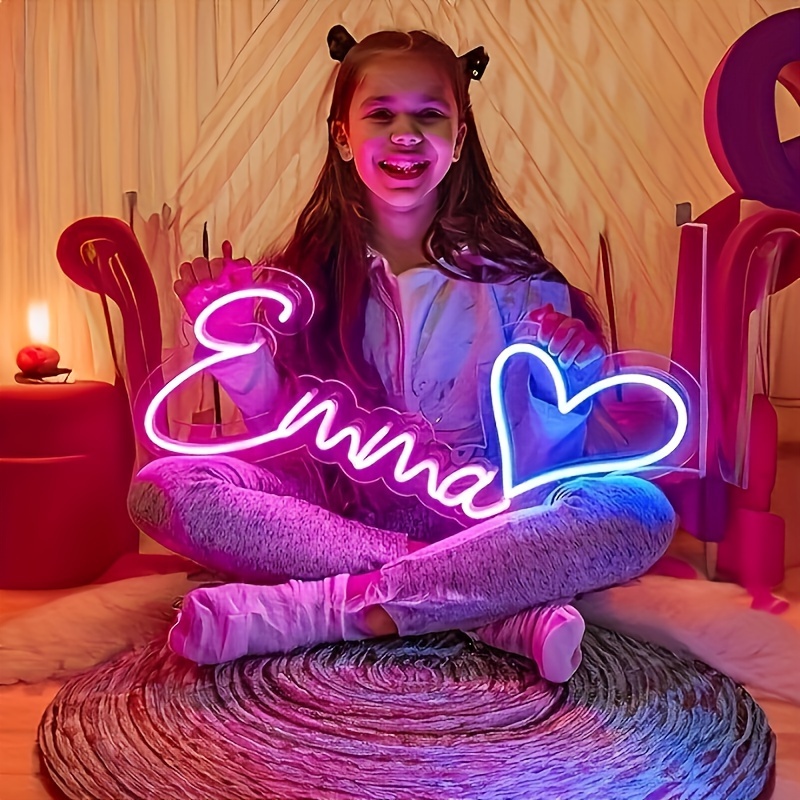 Neon Sign Party - ป้ายไฟนีออน LED แบบกำหนดเองพร้อมตัวหรี่ไฟ ไฟตกแต่งแบบใช้พลังงาน USB สำหรับห้องนอน