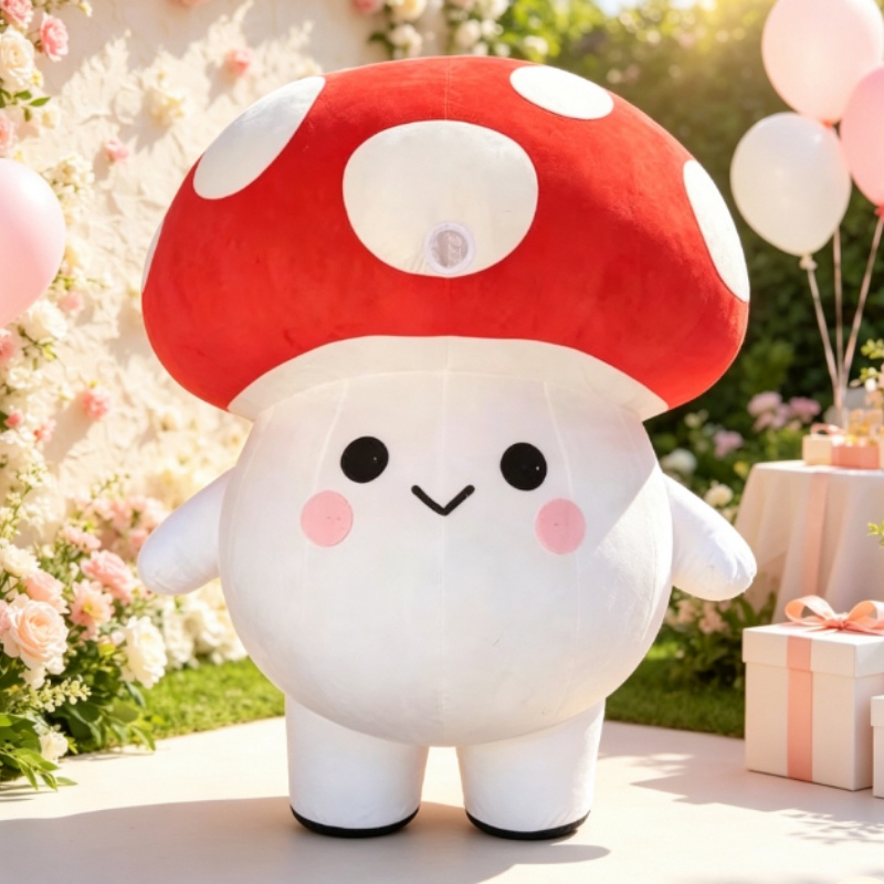 Event & Party Supply - ชุดมาสคอตเห็ดเป่าลม สำหรับผู้ใหญ่ ชุดแฟนซีตัวการ์ตูนเดินได้ สำหรับงานปาร์ตี้คริสต์มาส