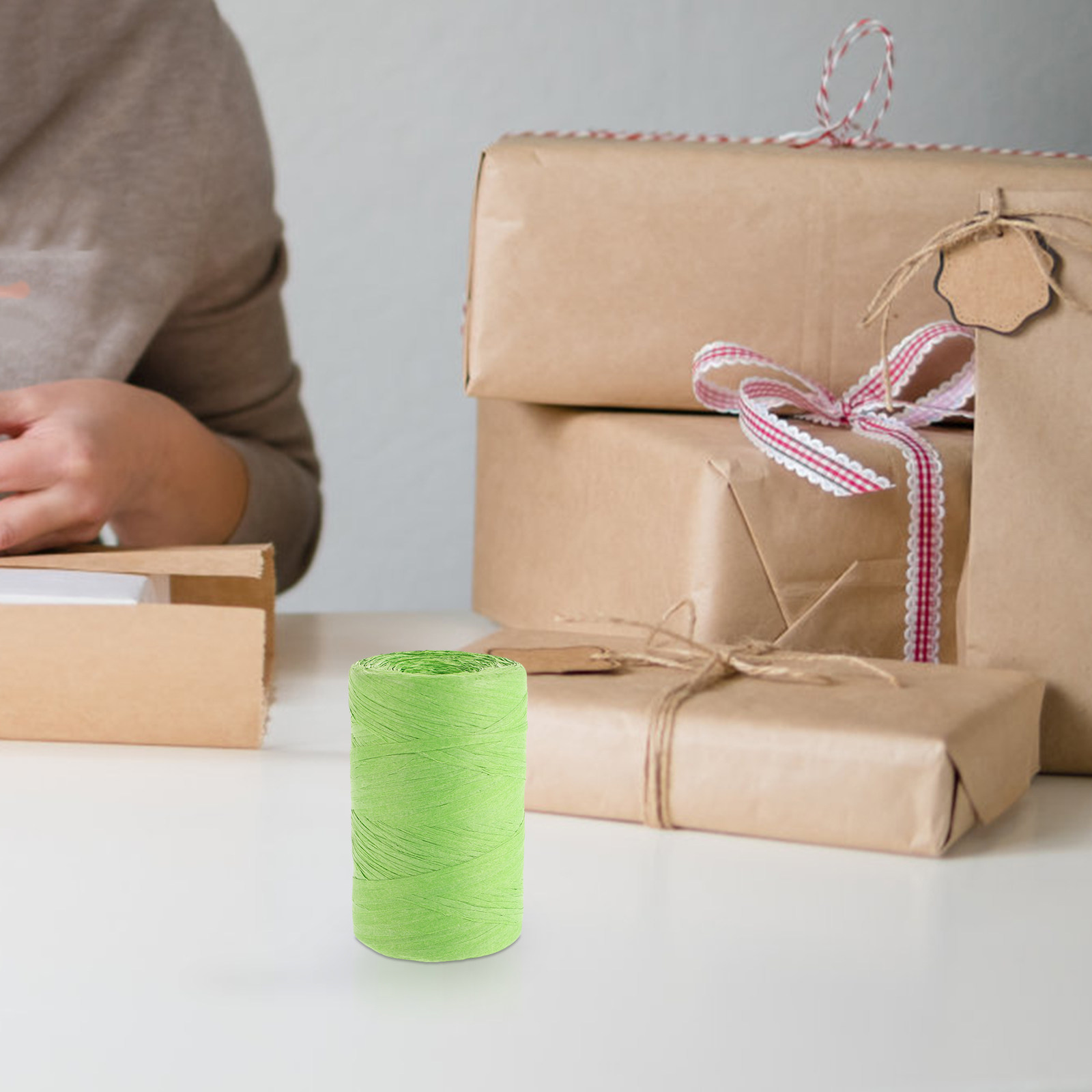 ริบบิ้นกระดาษราฟเฟียสี สำหรับห - Papercraft Supply Ribbon บทวิจารณ์และราคา