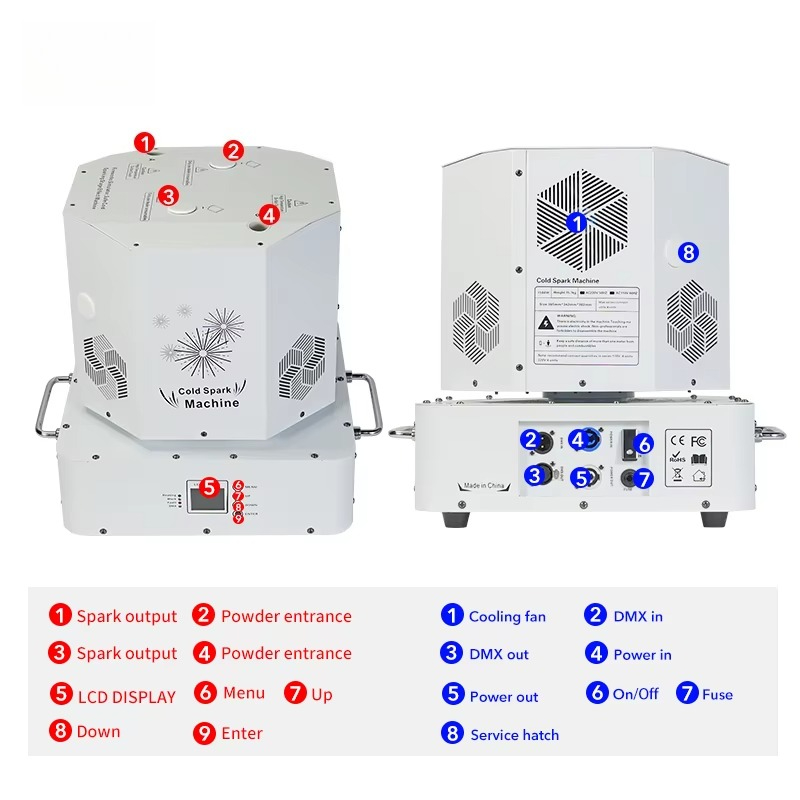 เครื่องสร้างประกายไฟเย็นแบบไร้ - Event Party Dj บทวิจารณ์และราคา
