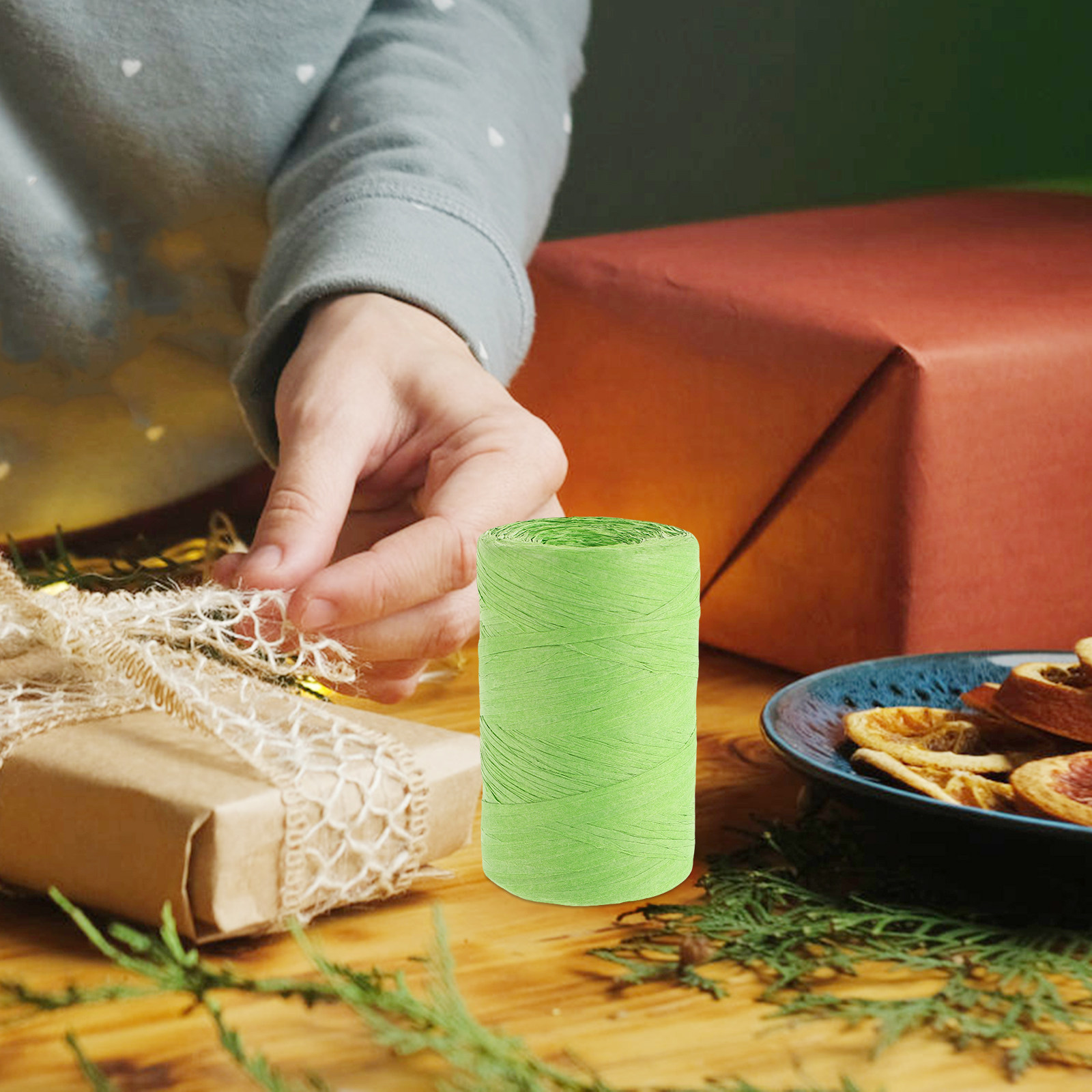 ริบบิ้นกระดาษราฟเฟียหลากสี ดีไ - Papercraft Supply Ribbon บทวิจารณ์และราคา
