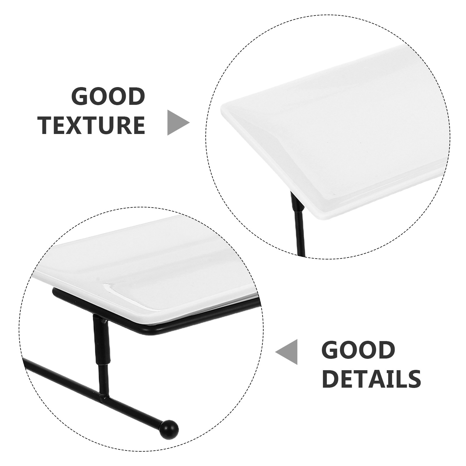แท่นวางเค้กสองชั้น พลาสติกสีขา - Cupcake Stand Tier บทวิจารณ์และราคา