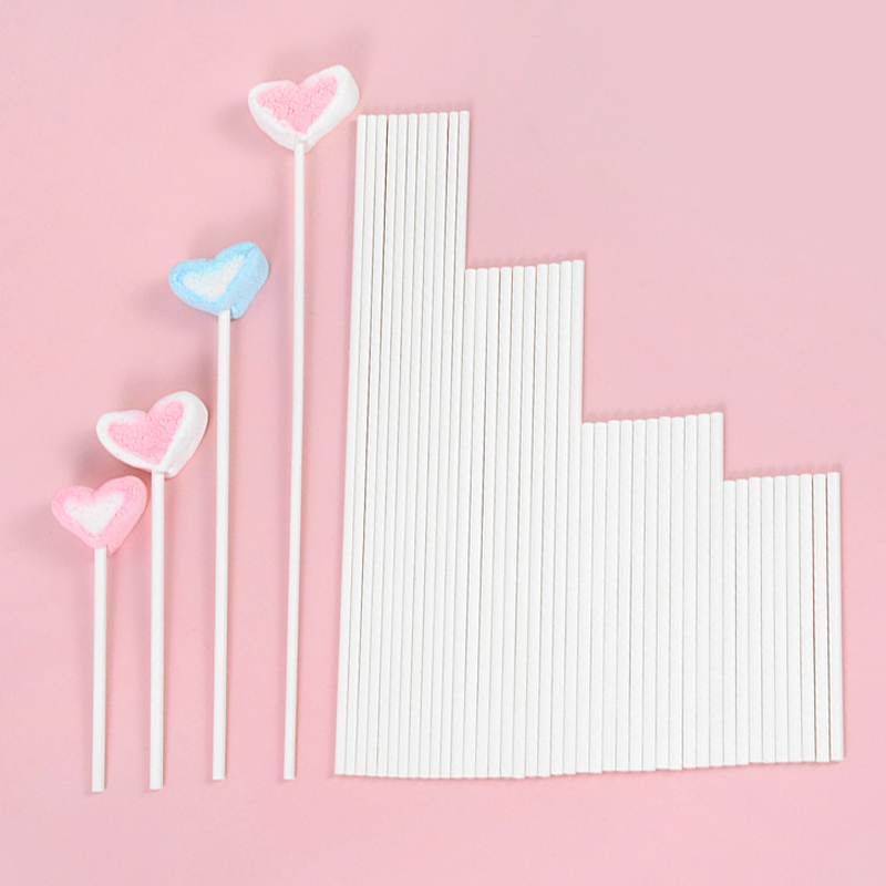 100pcs Solid Core สีขาวกระดาษ  - Cotton Candy Cone บทวิจารณ์และราคา