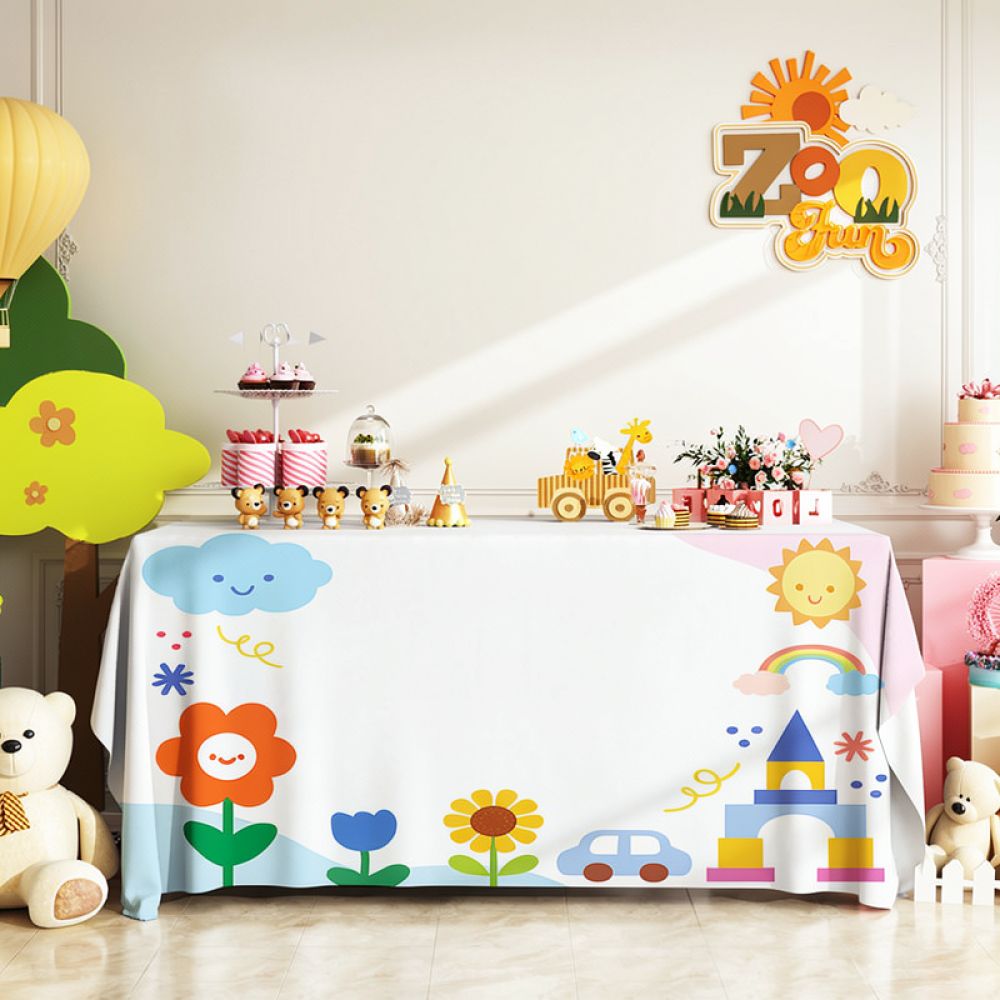 ผ้าปูโต๊ะสำหรับงานวันเกิด ผ้าก - Dessert Table Backdrop บทวิจารณ์และราคา