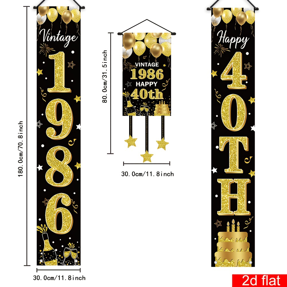 แบนเนอร์แขวนประดับวันเกิดครบรอ - Party Banner Gold บทวิจารณ์และราคา