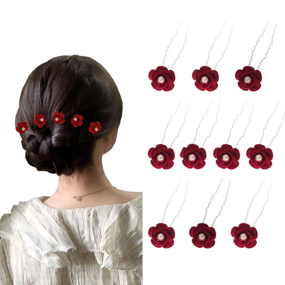 10 ชิ้น Rose อุปกรณ์เสริมผมงาน - Event Suppliers บทวิจารณ์และราคา