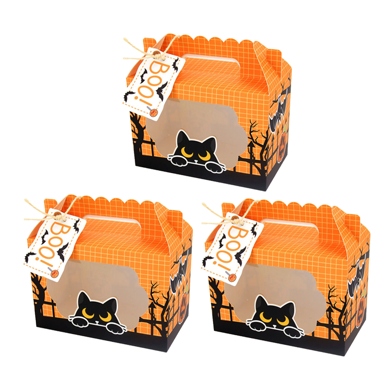 กระเป๋าขนมรูปแมวฟักทองผี 3/6 ช - Event Party Box บทวิจารณ์และราคา