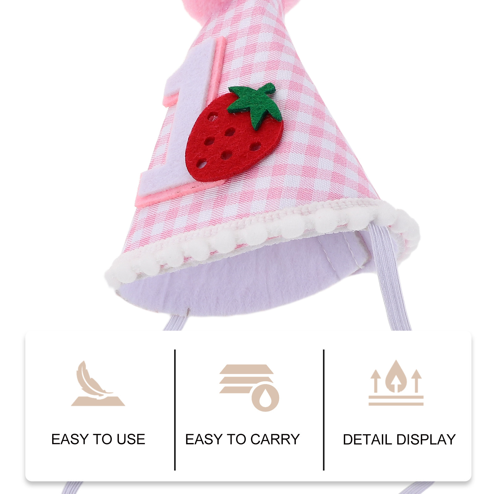 หมวกวันเกิดทรงกรวยสตรอว์เบอร์ร - Party Hat Cone บทวิจารณ์และราคา