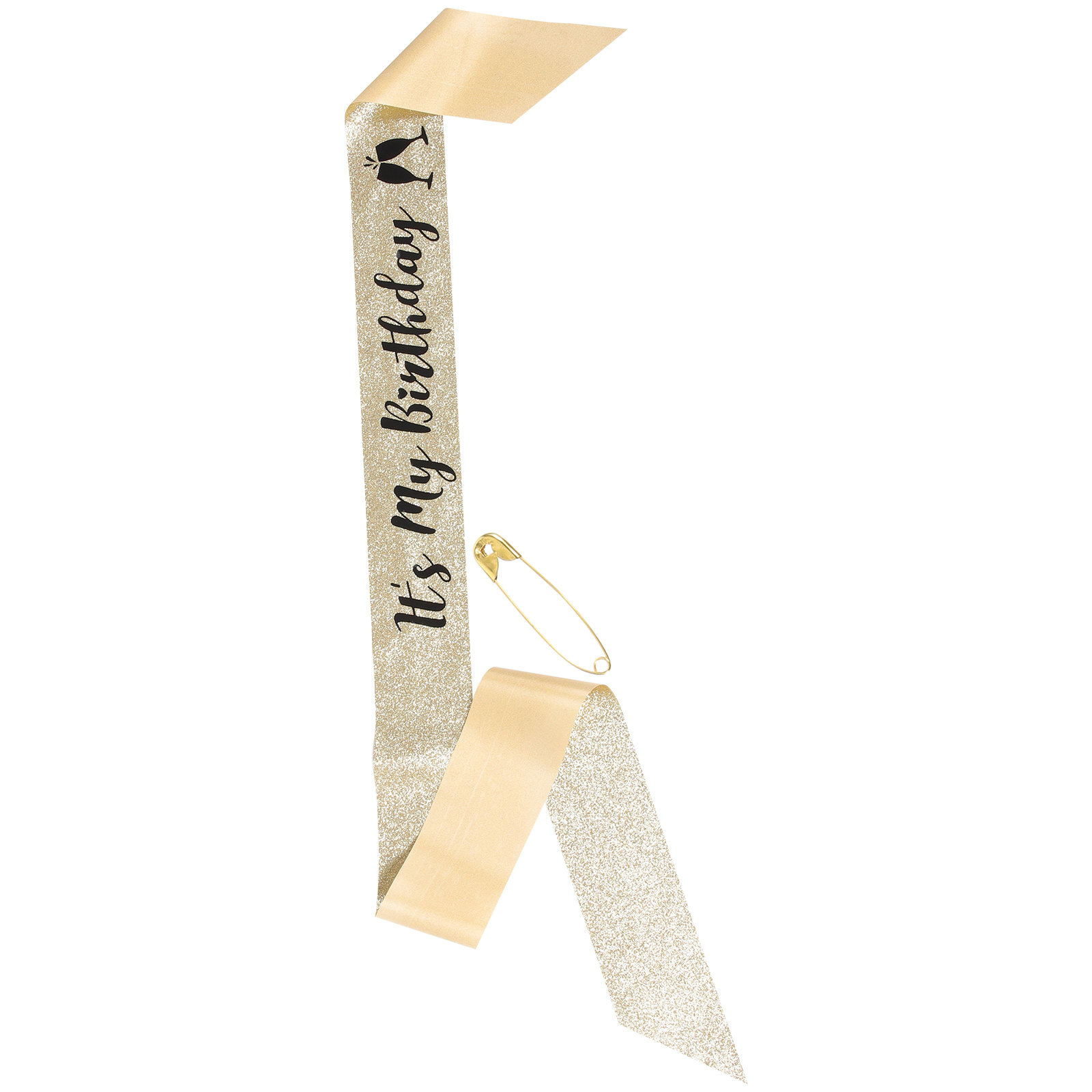 1 ชิ้น สายสะพายไหล่ผ้ากลิตเตอร - Birthday Sash Glitter บทวิจารณ์และราคา