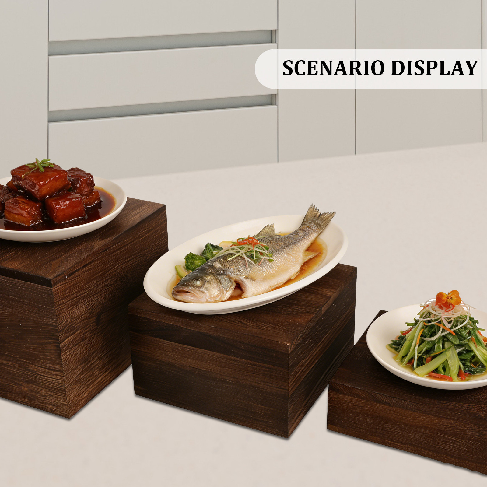 ชุดขาตั้งเค้กไม้ 3 ชิ้น สไตล์ช - Cupcake Stand Tier บทวิจารณ์และราคา