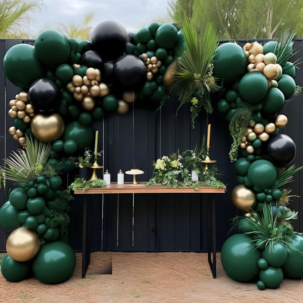 ชุดตกแต่งซุ้มลูกโป่งสีดำ เขียว - Balloon Arch Kit บทวิจารณ์และราคา