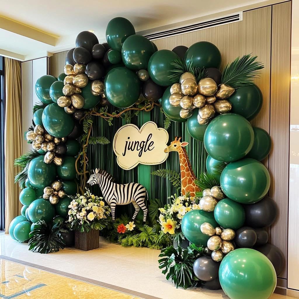 ชุดตกแต่งซุ้มลูกโป่งสีดำ เขียว - Balloon Arch Kit บทวิจารณ์และราคา