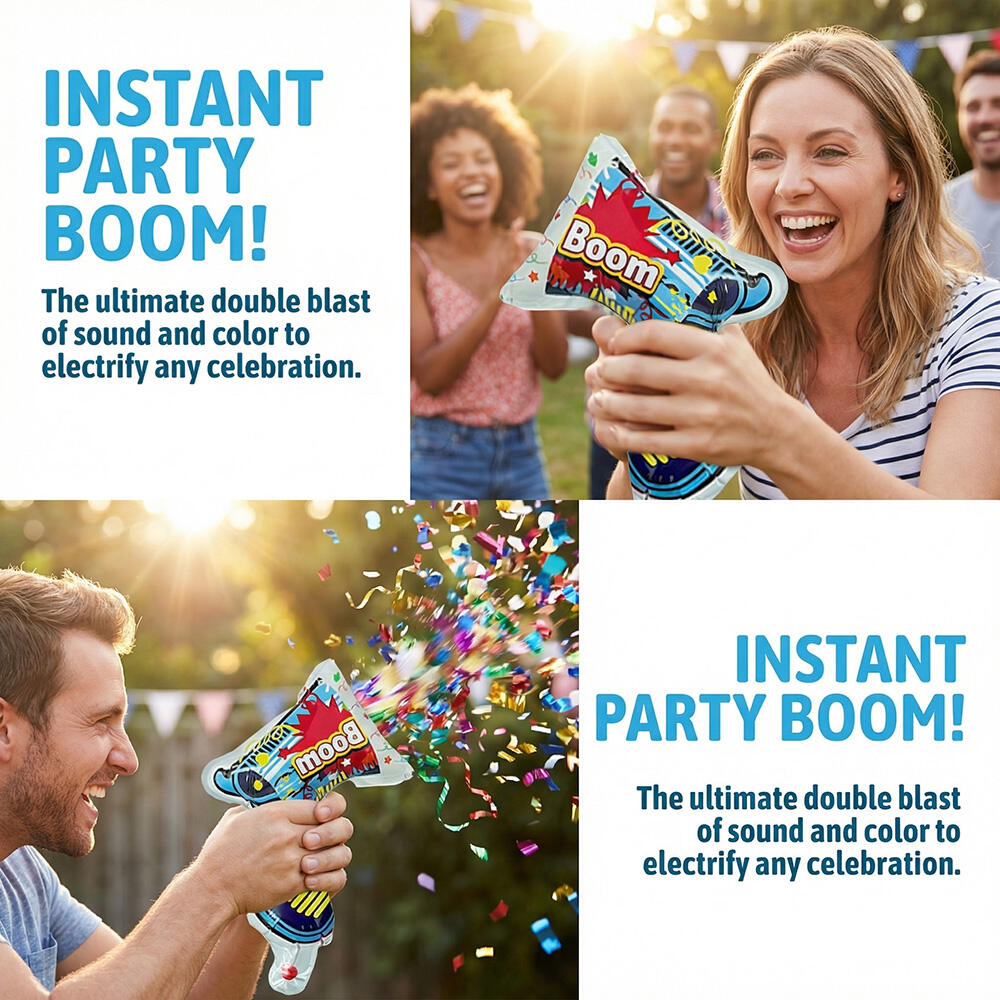ปืนยิงดอกไม้เป่าลม 10 ชิ้น อุป - Confetti Cannon Tube บทวิจารณ์และราคา