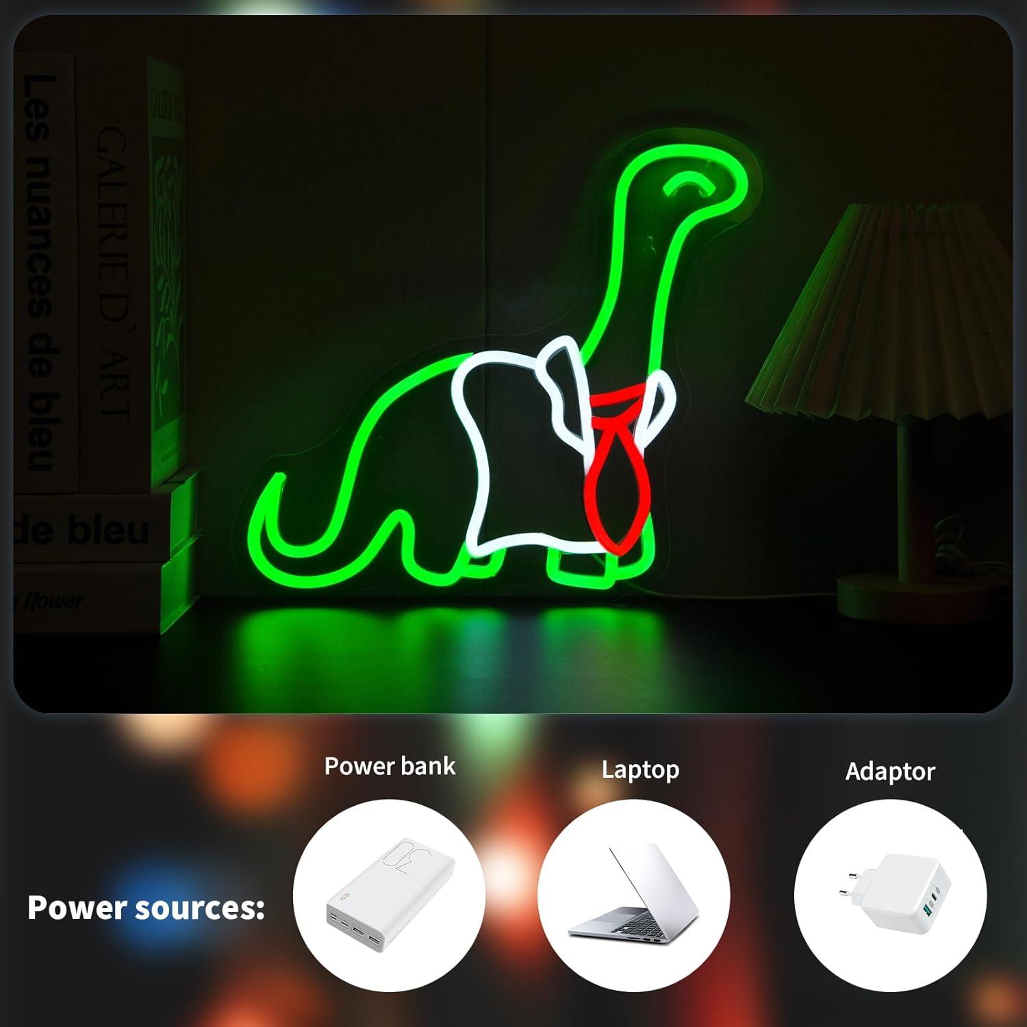 ป้ายไฟนีออนรูปไดโนเสาร์ ไฟ LED - Neon Sign Party บทวิจารณ์และราคา