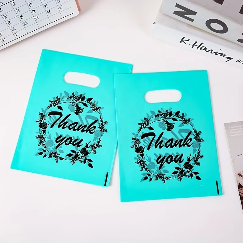 ถุงพลาสติกหูหิ้วลายดอกไม้ขนาด  - Event Party Shop บทวิจารณ์และราคา
