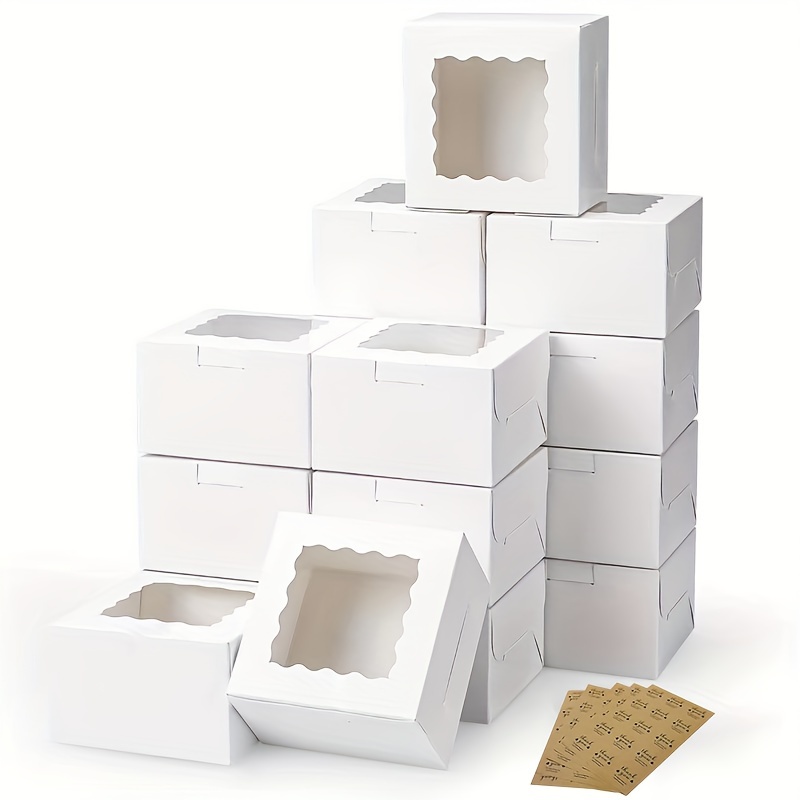 10 ชิ้นกระดาษคราฟท์กล่องขนมเค้ - Event Suppliers บทวิจารณ์และราคา