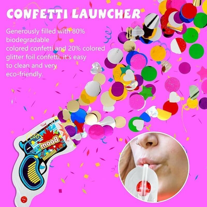 ปืนยิงกระดาษคอนเฟตติแบบพกพา 10 - Confetti Cannon Tube บทวิจารณ์และราคา