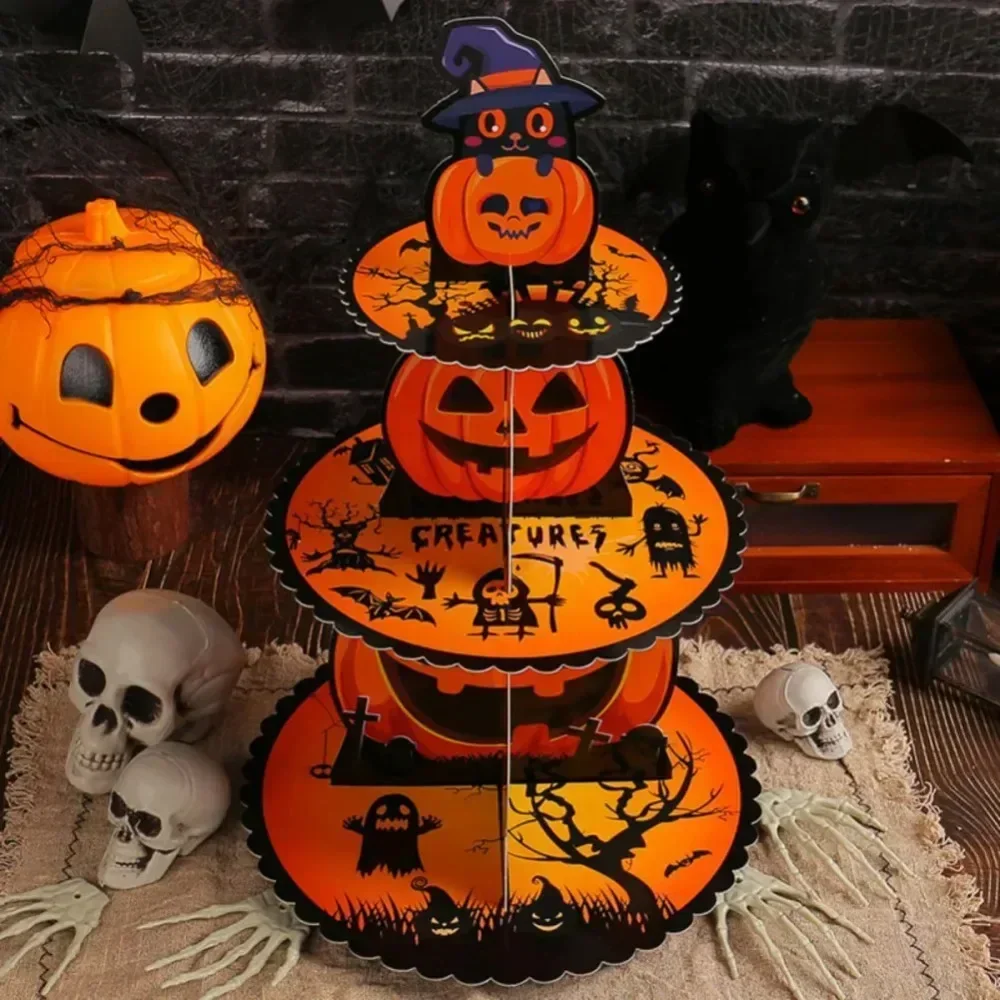 ชั้นวางขนม 3 ชั้นสำหรับฮาโลวีน - Cupcake Stand Tier บทวิจารณ์และราคา