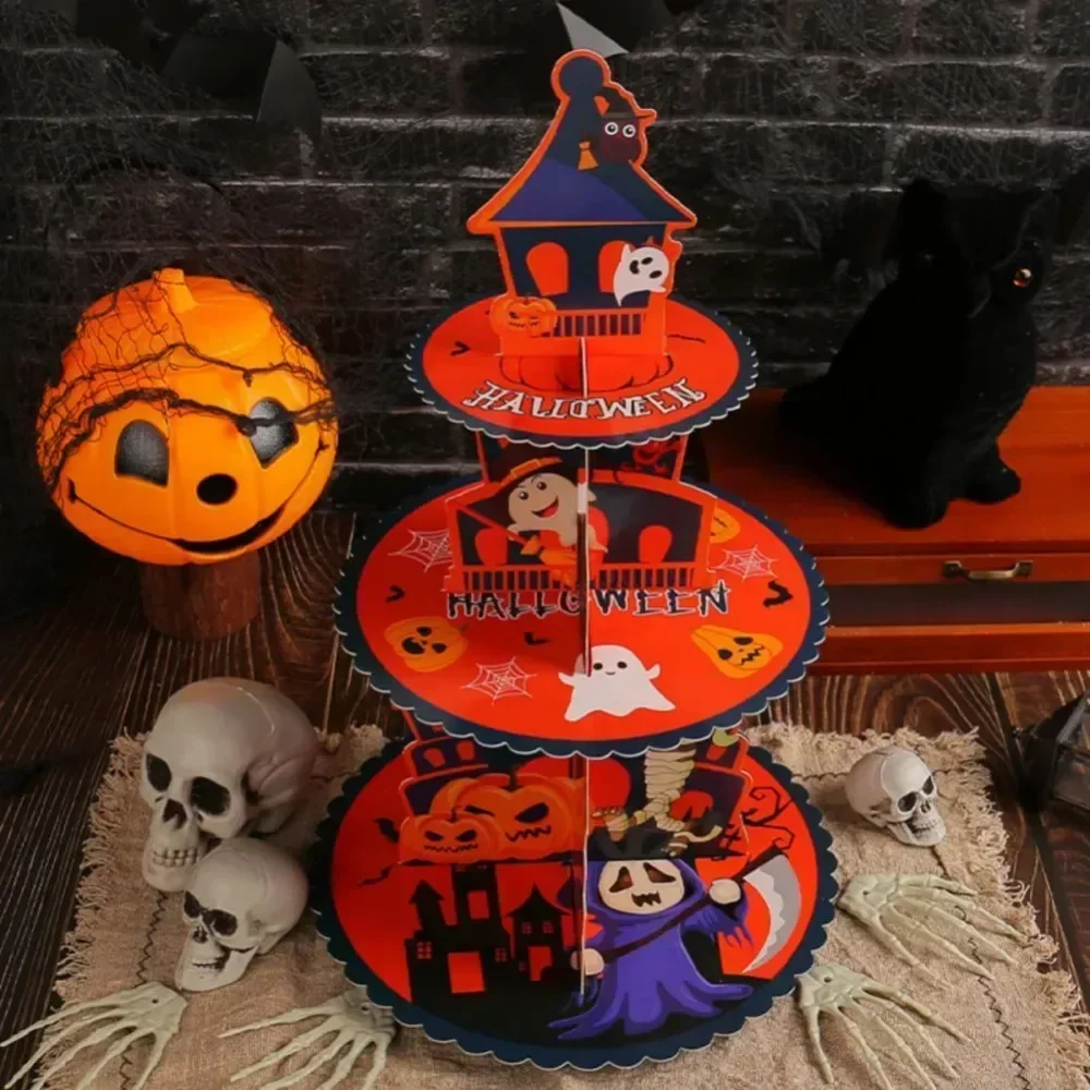 ชั้นวางขนม 3 ชั้นสำหรับฮาโลวีน - Cupcake Stand Tier บทวิจารณ์และราคา
