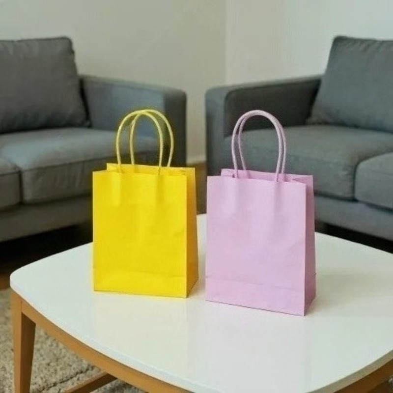 10/20PCS ถุงกระดาษคราฟท์สีสันส - Event Party Shop บทวิจารณ์และราคา