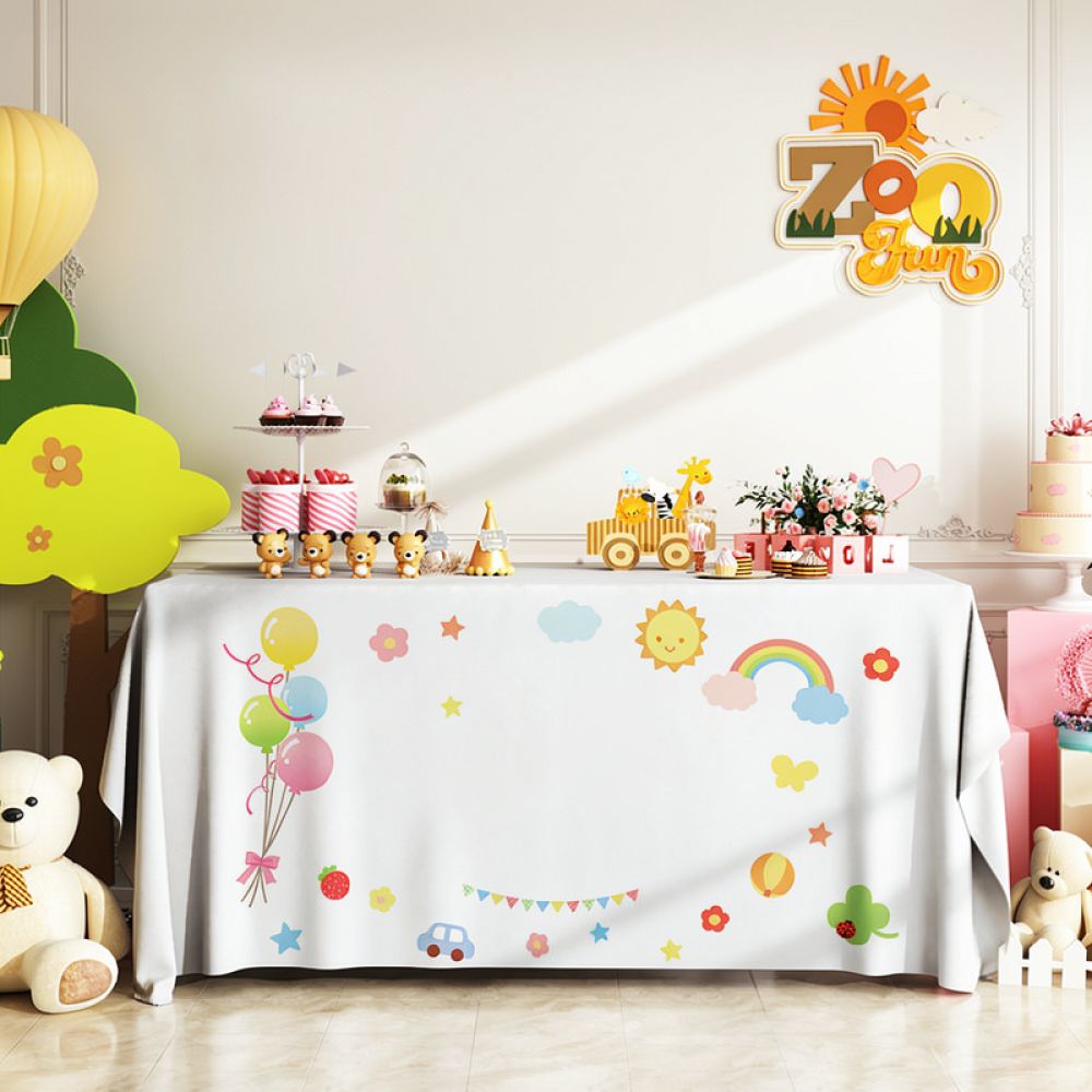ผ้าปูโต๊ะสำหรับงานเฉลิมฉลอง ตก - Dessert Table Backdrop บทวิจารณ์และราคา