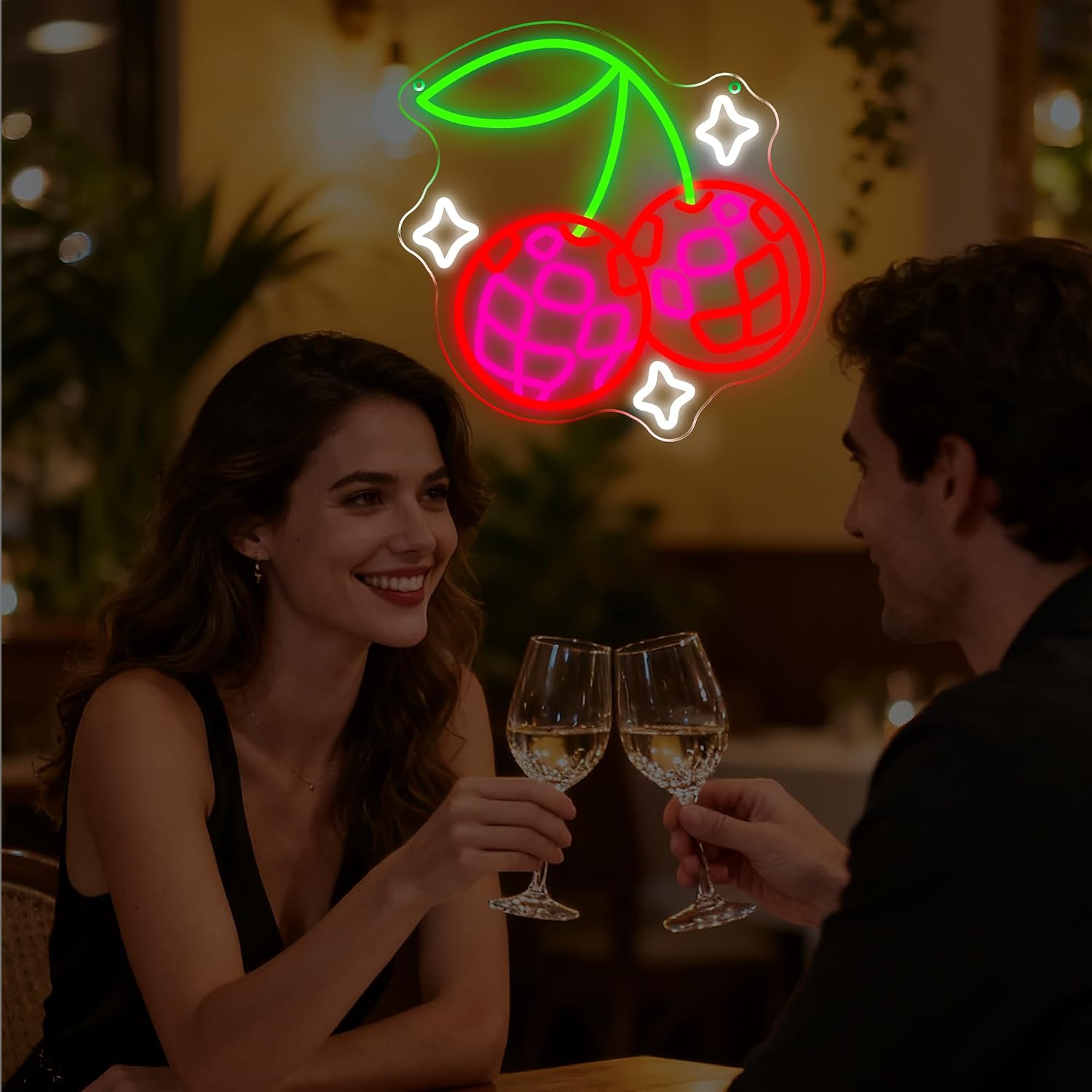 ป้ายไฟนีออน LED รูปเชอร์รีดิสโ - Neon Sign Party บทวิจารณ์และราคา